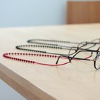 作品【ギフト・グラスコード】刺繍職人が作る　おしゃれ　シンプル　軽い　老眼　サングラス　トリプルオゥ