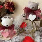 作品《Valentine candle bear》