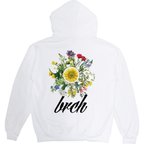 作品【オススメ!!】BRCH Flower 裏起毛hoodie ホワイト