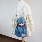 作品ハンドメイド　メルちゃんサイズのお人形とおでかけ♪New☆スリーピングポシェット