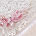 作品（B）桜咲く翼のブローチ（brooch of blooming wing〜cherryblossom〜）