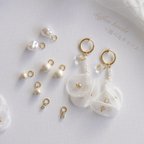 作品white chiffon koeda＋選べるチャームピアス/イヤリング*