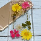 作品在庫処分 セール♪ 押し花 ケース flower case 【iphone 対応】 F13