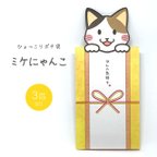 作品ひょっこりポチ袋【ミケにゃんこ】