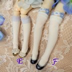 作品1/6ドール用紫陽花ソックス