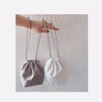 作品Linen pouch white