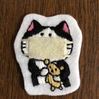 作品マスクねこさんのワッペン