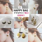 作品【クール系 ピアス10点】HAPPY BAG//2024 数量限定 ゴールドアクセサリー  ピアス H-09