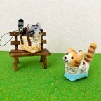 作品おでかけにゃんこ　トラ猫