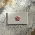 作品刺繍 メッセージカード|桜|名入れ|ギフトカード|インテリア|プレゼント|おしゃれ