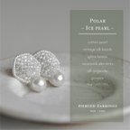 作品【ピアス】Polar -Ice pearl-