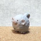 作品【New！】雪玉猿の置物《白》