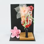 作品Kit with how-to video [Origami cherry blossom and cherry blossom decoration plate/material kit]