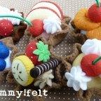 作品yummy!felt フルーツプチタルトケーキ型紙