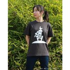 作品Tシャツ　おんがくたい　墨×白　Sサイズ(ユニセックス)