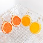 作品【送料無料】🍊🍋オレンジ・レモンのピアス🍊🍋