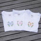 作品【出産祝い】イニシャルTシャツ　名入れ　キッズ　子ども　トップス