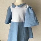 作品子供服120㎝　フレアチュニック（接触冷感・ＵＶケア加工ニット使用）