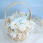 作品Fleurs de mariage アンティークローズ 【basket】 Classical white