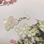 作品紫陽花のピアス