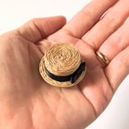 作品mini ❤︎ 麦わら帽子のブローチ
