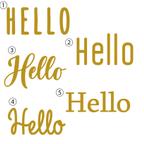 作品真鍮レター（HELLO Welcome など）アルファベット　英数字　埋め込み 真鍮