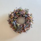 作品Garden Wreath  リース　ドライフラワー　リース 