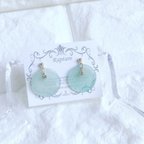 作品【送料無料】泡沫のgreen♡ピアス