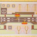 作品空港柄ホワイトボードRWY27-09