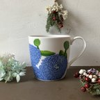 作品 iittala × marimekko Primavera マグカップ ライトブルー×ホワイト イッタラ マリメッコ プリマヴェーラ 北欧雑貨 廃盤 ヴィンテージ アンティーク