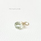 作品green amethyst × pearl top