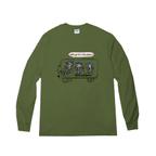 作品~ベンガル　ネコ　バス　ロンT　~ smiles bus　Longsleeve T-shirts ~　ﾐﾘﾀﾘｰｸﾞﾘｰﾝ