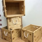 作品★Antiqueエイジング加工★BOX★幅40㎝ ×高さ23.5㎝×奥行き27.5㎝