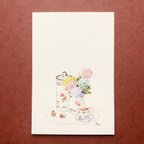 作品５枚組「あじさい、アンティーク」水彩イラストポストカード