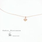 作品cubic zirconia  クローバー のネックレス