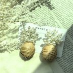 作品Perl flower rattan ball pierce