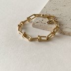 作品Chunky Gold Chain Bracelet