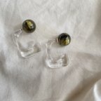 作品2way marble pierce クリア