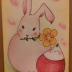 作品✨【New】✨‥『🌸幸せを運ぶ春待ちうさぎちゃんと起き上がり小法師ちゃん🐇♡🌸』