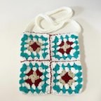 作品granny square shoulder bag(white)