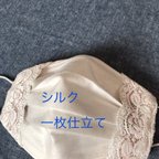 作品再＊再販★送料無料★不織布マスクカバー★シルク一枚仕立て