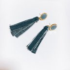 作品denim tassel