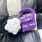 作品💜受注生産💜 ミニワンショルダーポーチ AirPods,ワイヤレスイヤホンケース【Mサイズ】