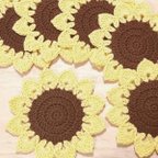 作品🌻ひまわりのコースター🌻２枚セット