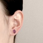 作品Vintage rétro Amethyst earring #1