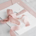 作品シルクリボン1-3yard/1.5cmコーラルローズ<Silk Ribbon♡CoralRose>結婚式ブーケ/スワッグ/結婚式招待状/子供服リボン/DIYなど♡切りっぱなしインポートリボン国内発送