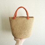 作品笹和紙 | round shape bag_red