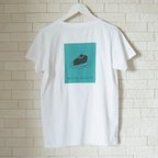 作品チョコレートケーキTシャツ　バックプリントイラストTシャツ