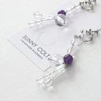 作品purple＆clear✴︎イヤリング・ピアス3