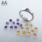 作品The Simplest Ring+ (with Amethyst or Citrine)